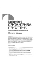 Nakamichi CR-7-Owners-Manual